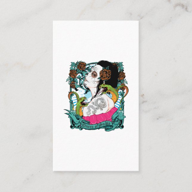 TARJETA DE VISITA QUEEN OF SNAKE (Anverso)