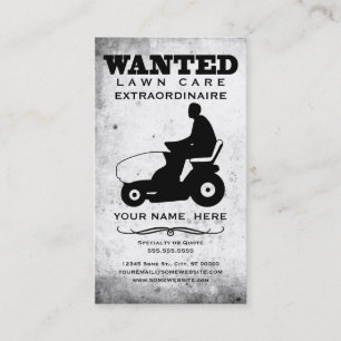 Tarjeta De Visita querido: cuidado del césped