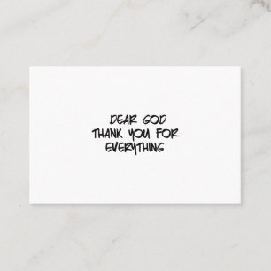 TARJETA DE VISITA QUERIDO DIOS GRACIAS POR TODO