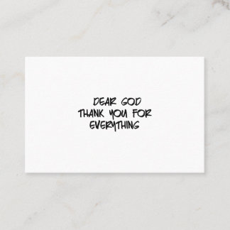 TARJETA DE VISITA QUERIDO DIOS GRACIAS POR TODO