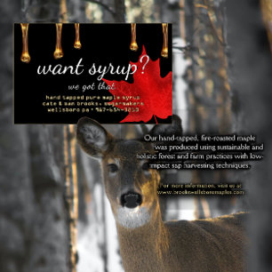 Tarjeta De Visita ¿Quieres Jarabe? ¡Tenemos Eso! Perforaciones en ne