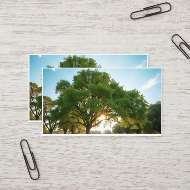 Tarjeta De Visita Quiet Time With a Big Tree  (Anverso/Reverso In Situ)