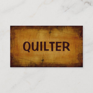 Tarjeta de visita Quilter Antique