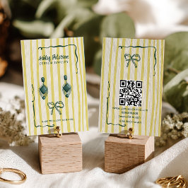 Tarjeta De Visita Quirky Citrus Hand-Drawn Bow Jewelry Earring