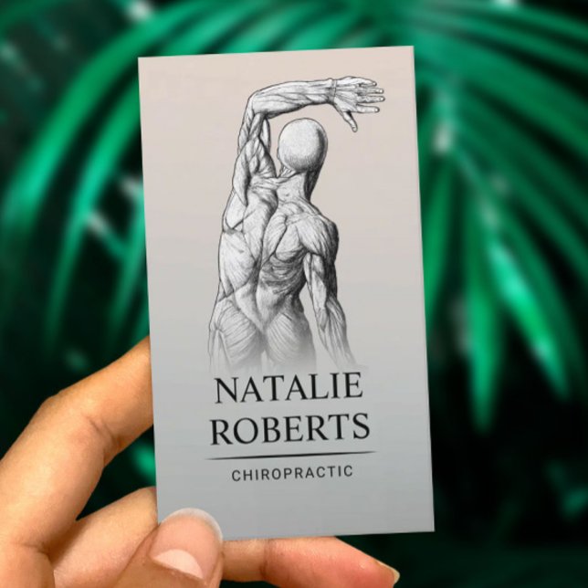 Tarjeta De Visita Quiropráctico Anatomía Profesional Quiropráctico (Subido por el creador)