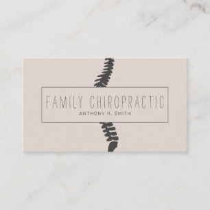 Tarjeta De Visita Quiropráctico de Chiropraxia familiar