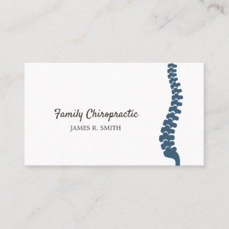 Tarjeta De Visita Quiropráctico de Chiropraxia familiar