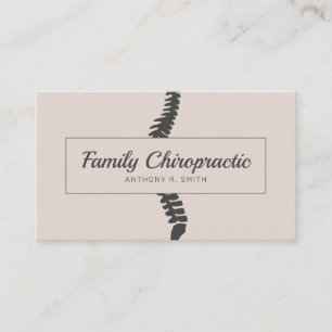 Tarjeta De Visita Quiropráctico de Chiropraxia familiar