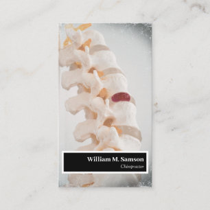 Tarjeta De Visita Quiropráctico moderno Cierre de columna