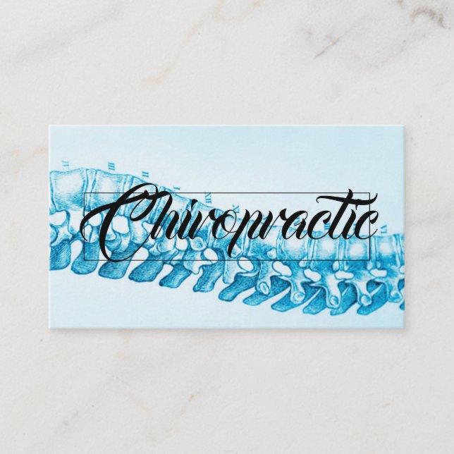 Tarjeta De Visita Quiropráctico quiropráctico moderno (Anverso)