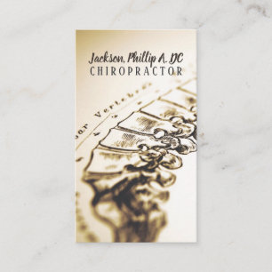Tarjeta De Visita Quiropráctico Terapia quiropráctica Masaje