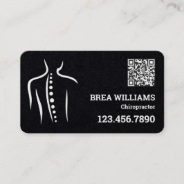 Tarjeta De Visita Quiropráctico Terapia Terapéutica Personalizado QR