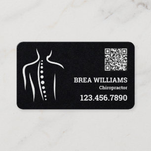Tarjeta De Visita Quiropráctico Terapia Terapéutica Personalizado QR