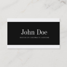 Tarjeta De Visita Quiropráctico W/W