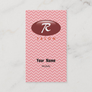 Tarjeta De Visita R Salón de Belleza Monograma