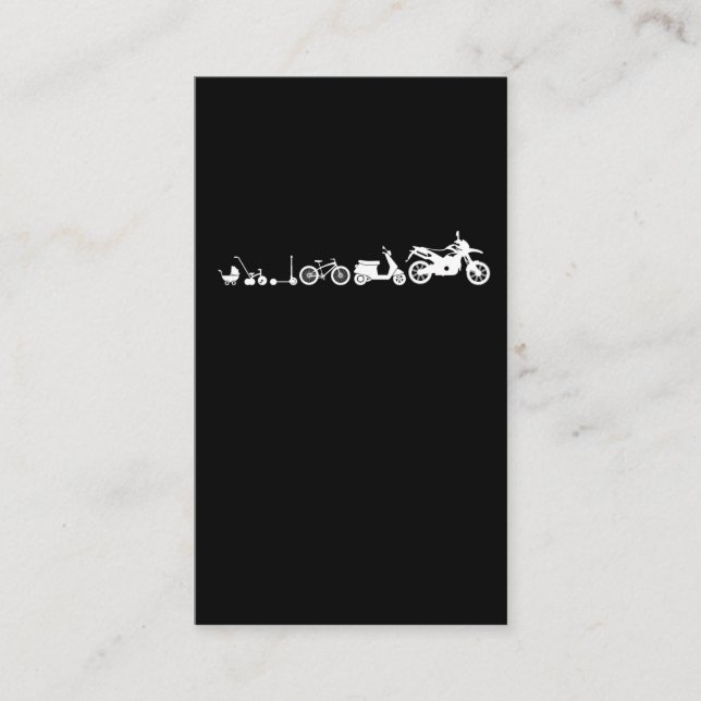 Tarjeta De Visita Racer de motocicleta de objetivo de evolución (Anverso)