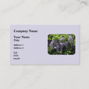 Tarjeta De Visita Racimos de Wisteria