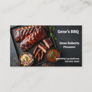 Tarjeta De Visita Racks de costillas asadas con vínculos calientes