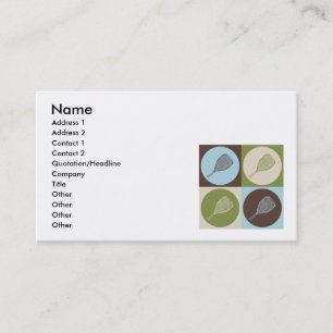 Tarjeta De Visita Racquetball del arte pop