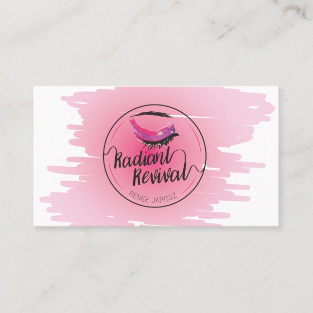 Tarjeta de visita radiante del renacimiento (Anverso)