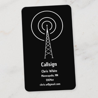Tarjeta De Visita Radio amateur