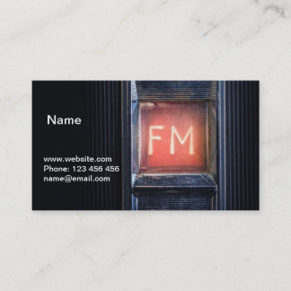 Tarjeta De Visita Radio de FM