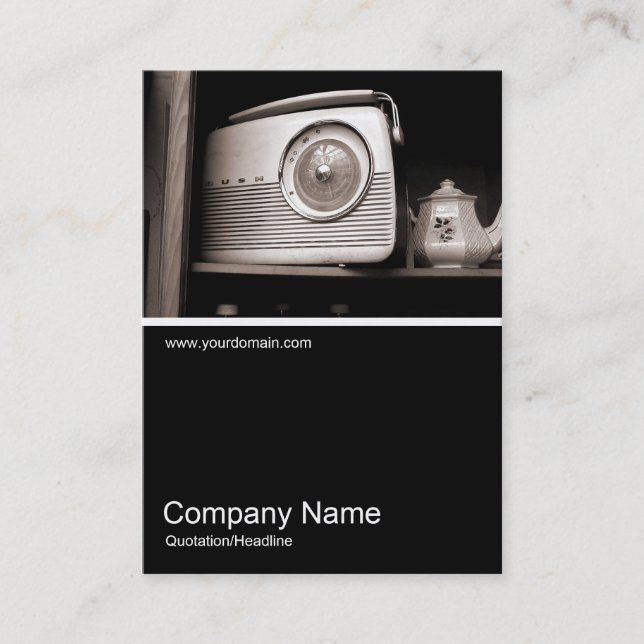 Tarjeta De Visita Radio de media mitad de foto de 046 años (Anverso)