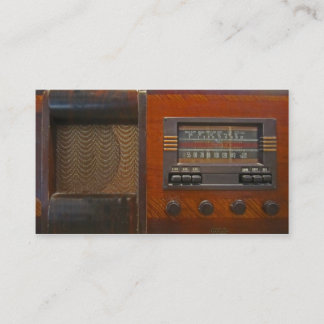 Tarjeta De Visita Radio del vintage