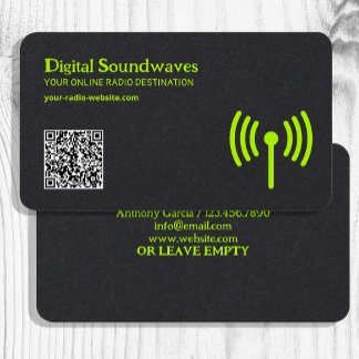 Tarjeta De Visita Radio Premium