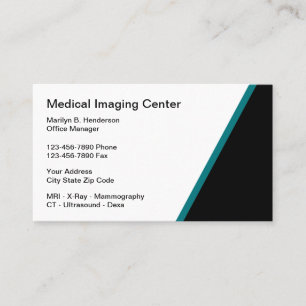 Tarjeta De Visita Radiología Médica Moderna Dos Lados