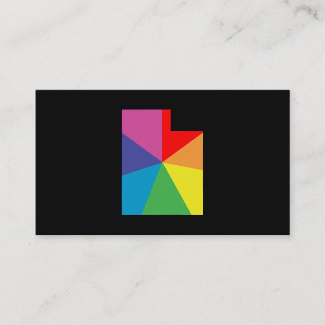 Tarjeta De Visita ráfaga de color utah (Anverso)