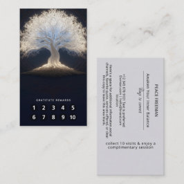 Tarjeta De Visita Raíces de Luz Estelar | Árbol Luminoso de la Vida