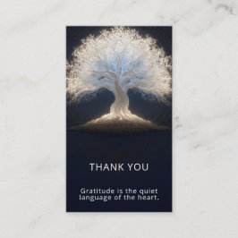 Tarjeta De Visita Raíces de Luz Estelar | Árbol Luminoso de la Vida