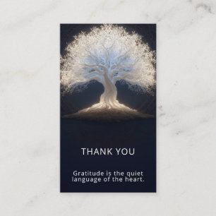 Tarjeta De Visita Raíces de Luz Estelar   Árbol Luminoso de la Vida