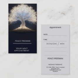 Tarjeta De Visita Raíces de Luz Estelar | Árbol Luminoso de la Vida