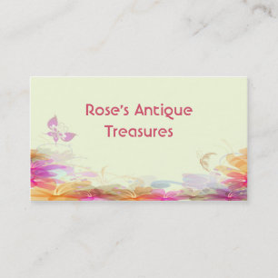 Tarjeta De Visita Rainbow Pastel Florals