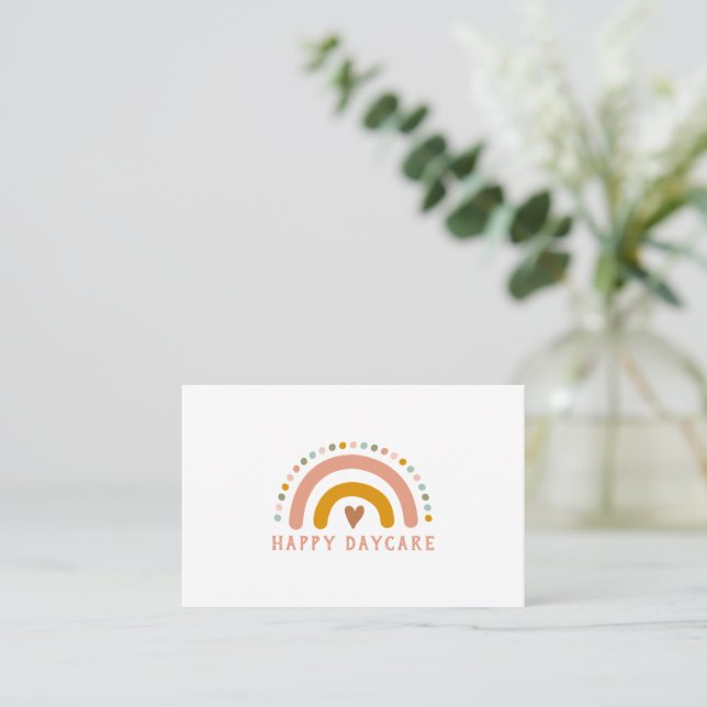 Tarjeta De Visita Raíz arcoiris Deportes Pastel (Anverso de pie)