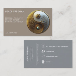 Tarjeta De Visita Raíz de la Armonía | Diseño Yin Yang