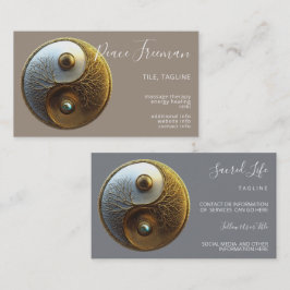 Tarjeta De Visita Raíz de la armonía | Diseño Yin Yang