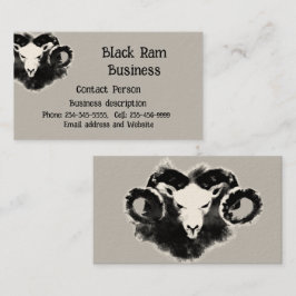 Tarjeta De Visita Ram negro fuerte y robusto