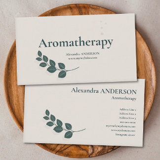 Tarjeta De Visita Rama de eucalipto - Aromaterapia