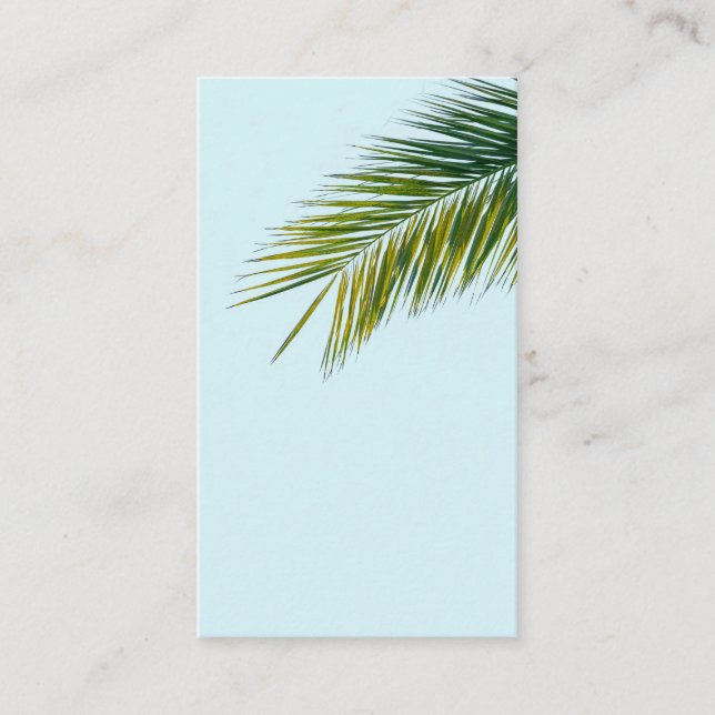 Tarjeta De Visita rama de palmera (Anverso)