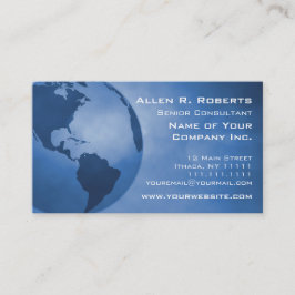 Tarjeta De Visita Rama global de Américas del comercio corporativa