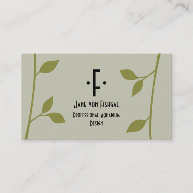 Tarjeta De Visita Rama y Hoja (Anverso)