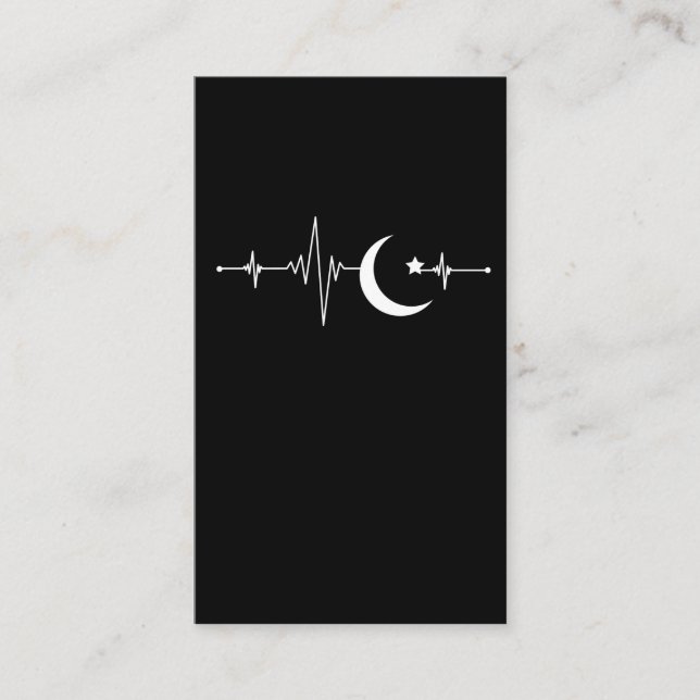 Tarjeta De Visita Ramadán Luna Islam latir musulmán creciente (Anverso)