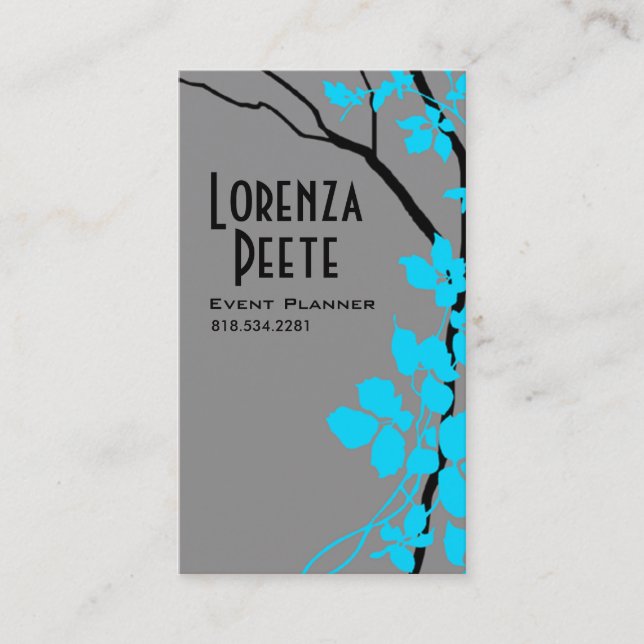 Tarjeta De Visita Ramas creativas (planificador de eventos) (Anverso)