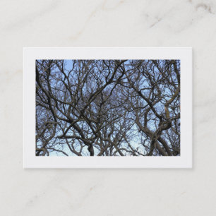 Tarjeta De Visita Ramas de árboles de magnolia (bordadas)