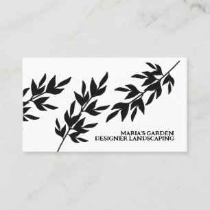 Tarjeta De Visita Ramas de Diseñador de paisajismo de césped