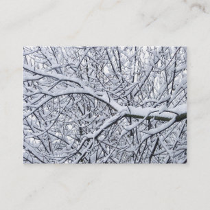 Tarjeta De Visita Ramas de nieve