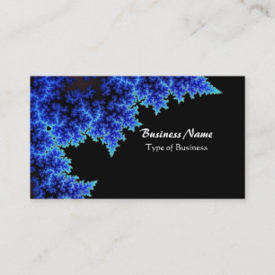 Tarjeta De Visita Ramas Elegantes Azules y Negras